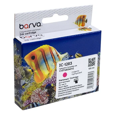 Картридж Barva Epson T1283 (C13T12834011/C13T12834012) 160с, magenta (IC-1283)
