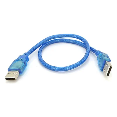 Дата кабель USB 2.0 AM/AM 0.3m blue Ritar (YT-AM/AM-0.3TBL)