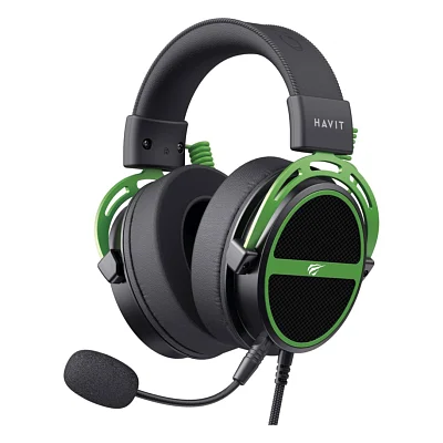 Навушники Havit HV-H2030E Black/Green (6939119067076)