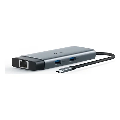 Концентратор TP-Link USB 3.0 6-in-1 2xUSB 3.0 + 1xUSB-C + 1xHDMI + 1xRJ45 + PD 100W (UH6120C)