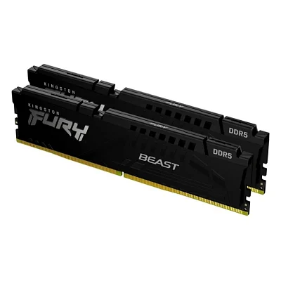 Модуль пам'яті для комп'ютера DDR5 128GB (2x64GB) 5600 MHz Beast Kingston Fury (ex.HyperX) (KF556C36BBEK2-128)