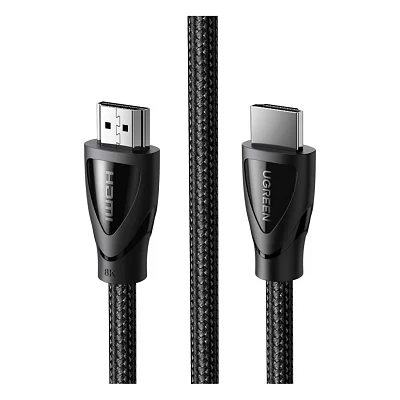 Кабель мультимедійний HDMI M to HDMI M 1.5m braided HD140 black Ugreen (80402)