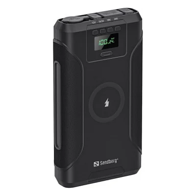 Батарея універсальна Sandberg 76800mAh Survivor 7in1 DC/91W, PD/100W, Cigar Lighter/120W, QI-15W, power-through (421-15)