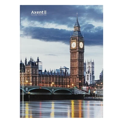 Книга записна Axent A4 City, London, 96 аркушів клітинка (8425-5-A)