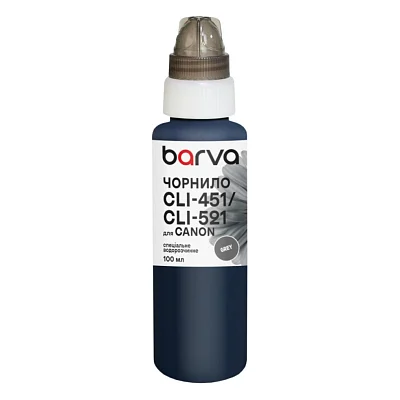 Чорнило Barva Canon CLI-426/CLI-451/CLI-521 100 мл, special, gray (C521-469e)