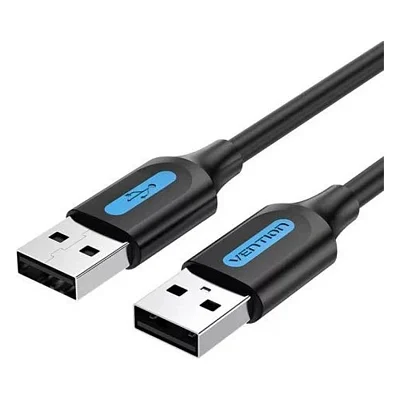 Дата кабель USB 2.0 AM/AM 1.0m black Vention (COJBF)