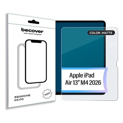 Скло захисне BeCover Matte Anti-Glare Apple iPad Air 13" M4 2026 (715175)