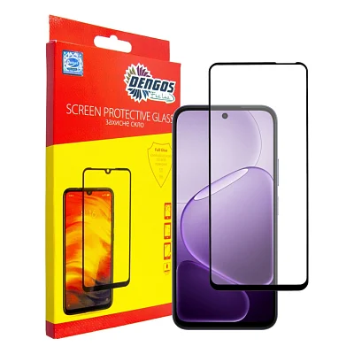 Скло захисне Dengos Full Glue OPPO A6x 4G / A6k 4G / A6 4G Black (TGFG-438)