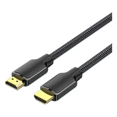 Кабель мультимедійний HDMI M to HDMI M 2.0m 4K60Hz cotton braided black Vention (ALLBH)