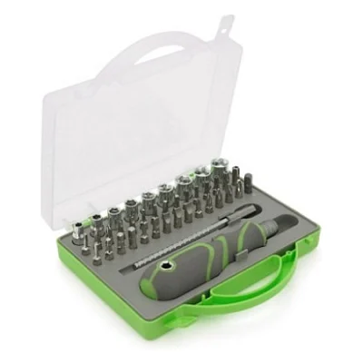 Викрутка Voltronic 41-in-1, насадки та головки, довжина тримача 88 mm (YT-41-1)
