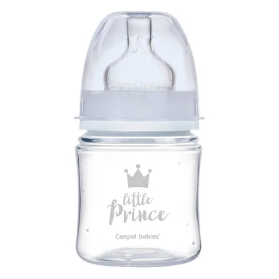 Пляшечка для годування Canpol babies Royal Baby з широким отвором 120 мл Синя (35/233_blu)