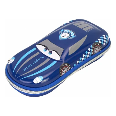 Пенал Cool For School Об'ємний 3D 1 відділення Блакитний (QT-5645-Blue)