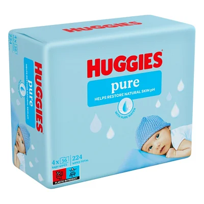 Дитячі вологі серветки Huggies Pure 56 х 4 шт (5029053550121)