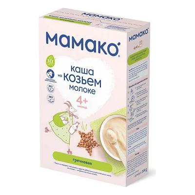Дитяча каша MAMAKO гречана на козячому молоці 200 г (4607088795994)