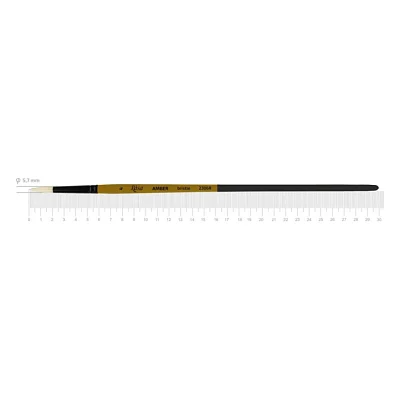 Пензлик для малювання Rosa Щетина кругла, AMBER 2306R, №4 (4823098533283)