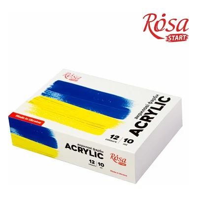 Акрилові фарби Rosa START Ukraine 12 x10 мл (4823098531036)
