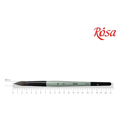 Пензлик для малювання Rosa Єнот круглий OASIS 188, № 10 (4823098516903)