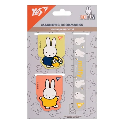 Закладки для книг Yes магнітні Miffy 3 шт (708356)