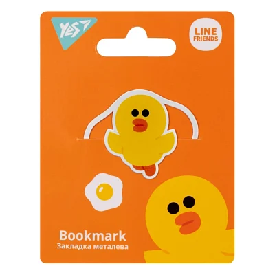 Закладки для книг Yes металева Line Friends (707833)