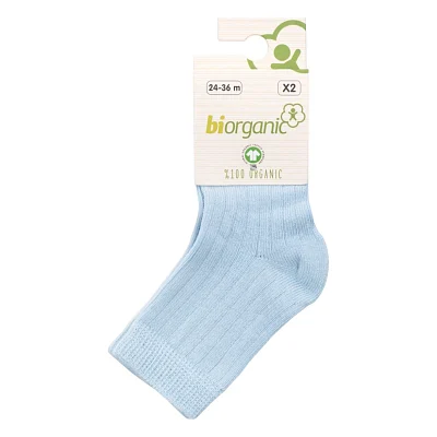 Шкарпетки дитячі Bibaby однотонні (68345-24-36-whiteblue)