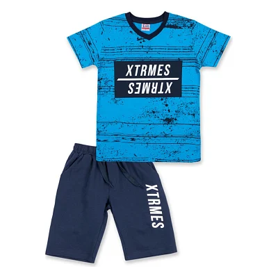 Футболка дитяча Breeze з шортами "Xtrmes" (8883-140B-blue)
