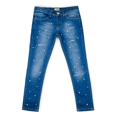 Штани дитячі Breeze з перлинками (20126-128G-blue)