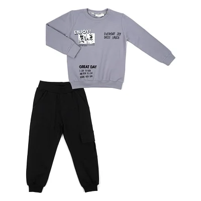 Спортивний костюм дитячий Breeze GREAT DAY (20536-134B-gray)