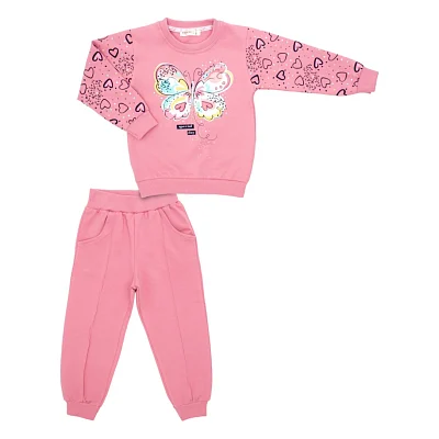 Спортивний костюм дитячий Breeze з метеликом (22103-116G-pink)