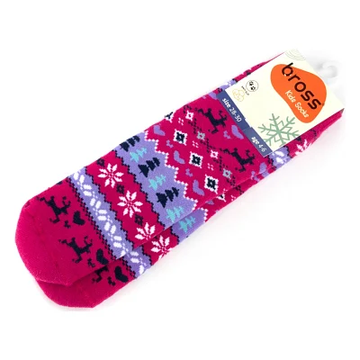 Шкарпетки дитячі Bross махрові (9906-4-6-darkpink)