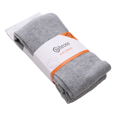 Колготки дитячі Bross однотонні (9427-11G-gray)