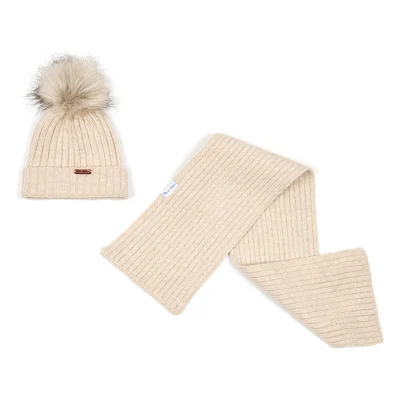 Шапка дитяча Na з шарфом (NA 1180-48-beige)