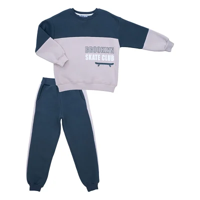 Спортивний костюм дитячий Smile на флісі (4228-134B-gray)