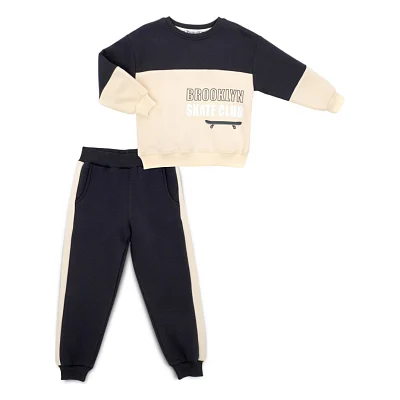 Спортивний костюм дитячий Smile флісовий (4228-122B-darkgray)