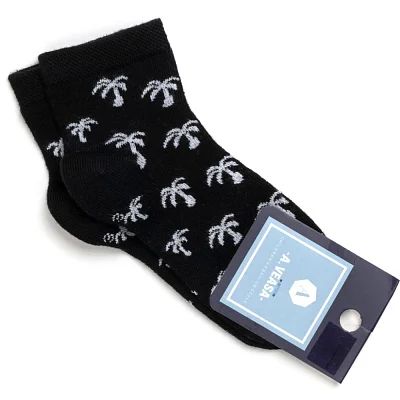Шкарпетки дитячі UCS Socks із пальмами (M0C0101-2480-3B-black)