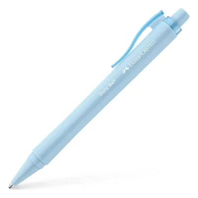Ручка кулькова Faber-Castell Daily Ball XB Sky Blue, корпус нібесно-блакитний, стрижень синій (1,0 мм) (32533)