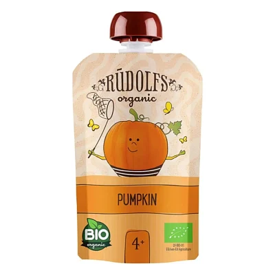 Дитяче пюре Rudolfs органічне гарбуз 4+, 90 г (4751017943137)