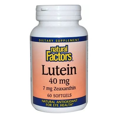 Антиоксидант Natural Factors Лютеїн 40 мг, Lutein, 60 гелевих капсул (NFS-01035)