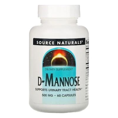Вітамінно-мінеральний комплекс Source Naturals D-Манноза 500мг, 60 капсул (SNS-02198)
